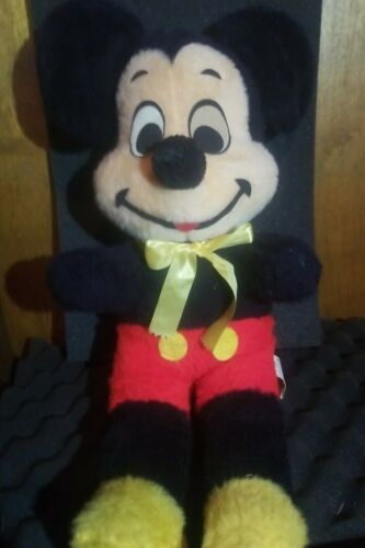 Vintage Mickey Mouse Walt Disney Distributing Co 1960 Plush Stuffed Toy Rare