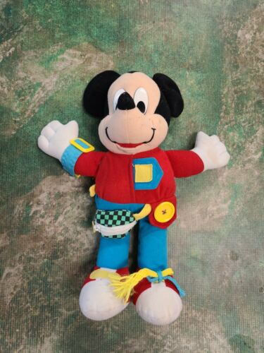 Vintage Walt Disney Plush Mickey Mouse Memories Disneyland Park Stuffed Souvenir